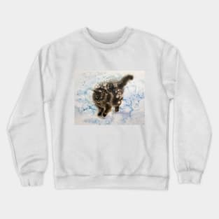 Fluffy cat Crewneck Sweatshirt